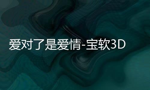 爱对了是爱情-宝软3D主题