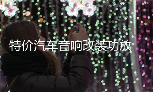 特价汽车音响改装功放 2路二声道功放 发烧车载功放推低音炮喇叭