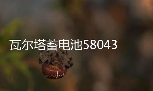 瓦尔塔蓄电池58043适配宝马3系5系奔驰C级E级沃尔沃汽车电瓶 银标