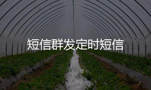 短信群发定时短信