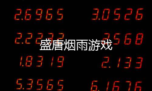 盛唐烟雨游戏