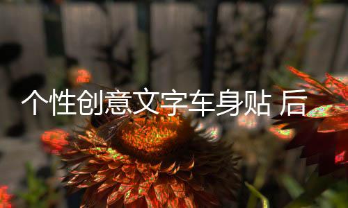 个性创意文字车身贴 后窗汽车装饰贴 唯梦想与爱不可辜负车贴拉花