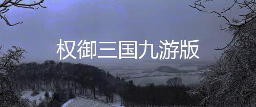 权御三国九游版