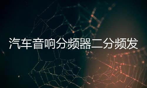汽车音响分频器二分频发烧级车载大功率喇叭高低中分音频改装车用