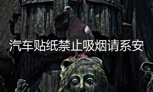 汽车贴纸禁止吸烟请系安全带轻关车门内饰划痕室内文字安全警示标