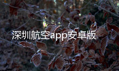 深圳航空app安卓版